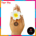Kathgolap Flower Finger Ring - White - 1pc.
