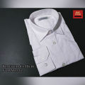 NHK White Tetoron Cotton (TC) Full Sleeve School/College Shirt (School/College Dress). 