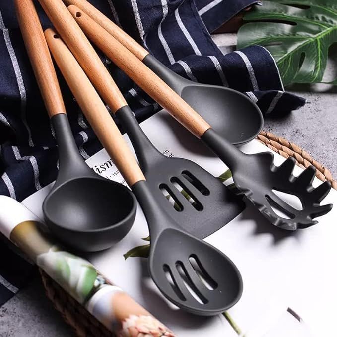Silicone%20Cooking%20Utensil%20Set,12pcs%20Silicone%20Cooking%20Kitchen%20Utensils%20Set,%20Best%20Kitchen%20Cookware%20Wooden%20Handle,%20Black%20Kitchen%20Utensils%20Set,%20Utensils%20Set%20Black%20Handle,%20Silicone%20Utensils%20Set%2012x16cm%20-%20Image%203