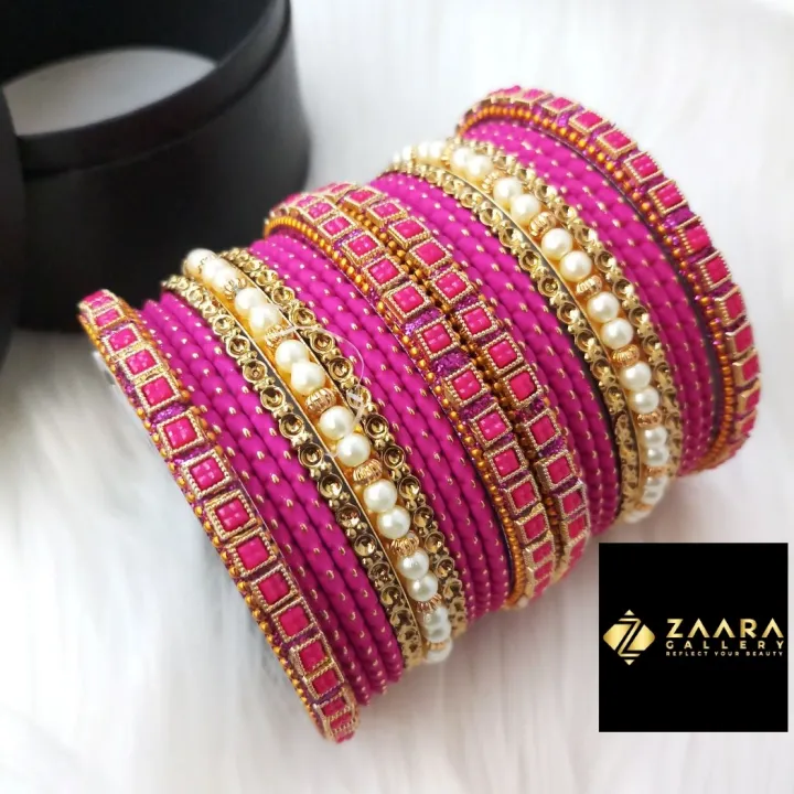 Premium%20Quality%20Bridal%20Bangles%20for%20Women%20(Magenta)%20(Imported)%20M-PQB980006%20-%2022%20Pieces%20-%20Bangles%20-%20Bangles%20for%20Women%20-%20%E0%A6%9A%E0%A7%81%E0%A6%A1%E0%A6%BC%E0%A6%BF%20-%20Image%204