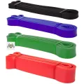 Resistance Bands for Body Stretching, Fitness Training, Flexibility, and Powerlifting - Premium 100% Natural Latex Workout Loop Therabands 7 level for Crossfit and Home Gym - Fitness Mart. 