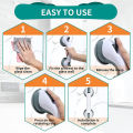 Bathroom & Shower Helping Handle Safety Grip Anti Slip Support Double Locking Handle Safety Cup Absorption.