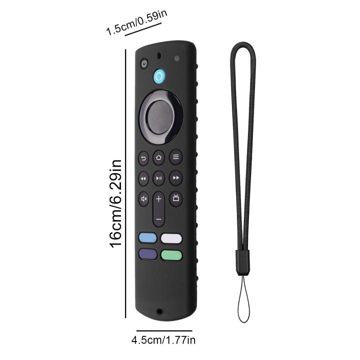 【Xiaofeng】ph Silicone Remote Protective Case In Dark Shockproof Luminous Controller Sleeve With Lanyard For All-new Amazon Fire TV Stick 4K 2023 Remote Controls
