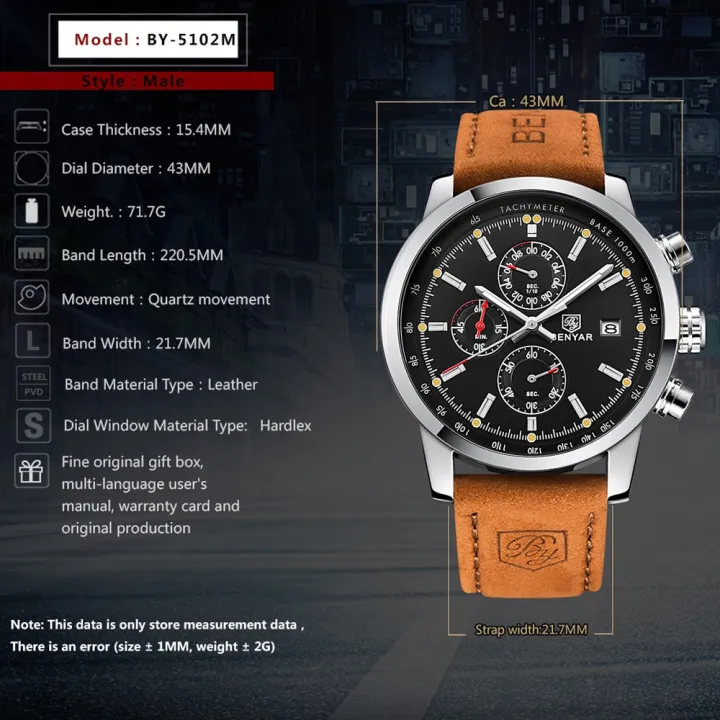 BENYAR%20Watches%20Men%20set%20Luxury%20Brand%20Quartz%20Watch%20Fashion%20Chronograph%20Watch%20Sport%20Clock%20Male%20Hour%20-%20Image%205