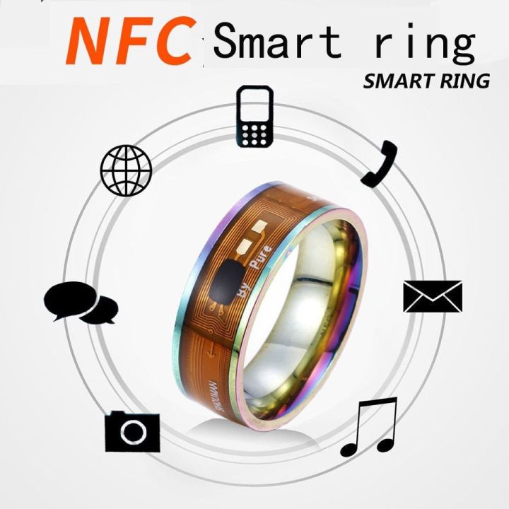 Fashionable%20NFC%20Smart%20Waterproof%20Men%20Ring%20With%20Function%20Couple%20Stainless%20Steel%20High-tech%20Jewelry%20Suitable%20For%20Android%20And%20IPhone%20-%20Image%203