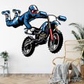 Motocross Dirt Bike Wall Decal Boys Bedroom Playroom Home Decoration Motorbike Extreme Sport Art Window Sticker Mural. 