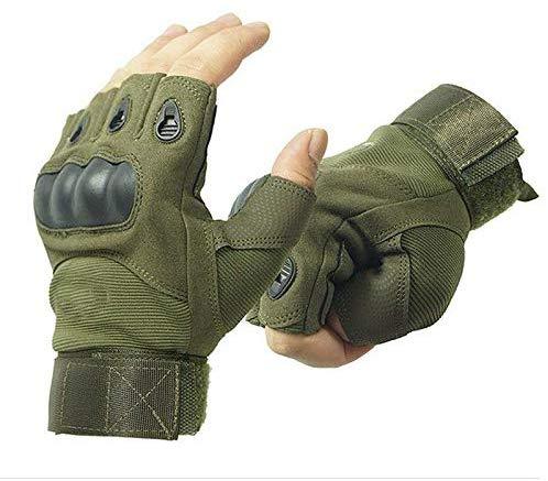 Hand%20Gloves%20Half%20Finger%20For%20Biker%20or%20motorcycle%20rider%20Army%20green%20-%20Image%202