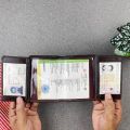 Car & Bike License Bag Motor Bike and Car Driving Documents Holder Multifunctional Leather Driving License Holder Wallet for Bike and Motorcycle - Keep your all Documents and Cash safe.