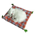 【Yurui】cute cat kitten sound plush doll with sleeping home decor.