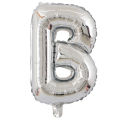Alphabet Aluminum Foil Balloons Letters A-Z - SILVER.