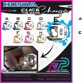 Key Panel Printed Decals Sticker For Honda Click. 