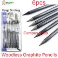 keep smiling woodless graphite pencils 6 pcs.