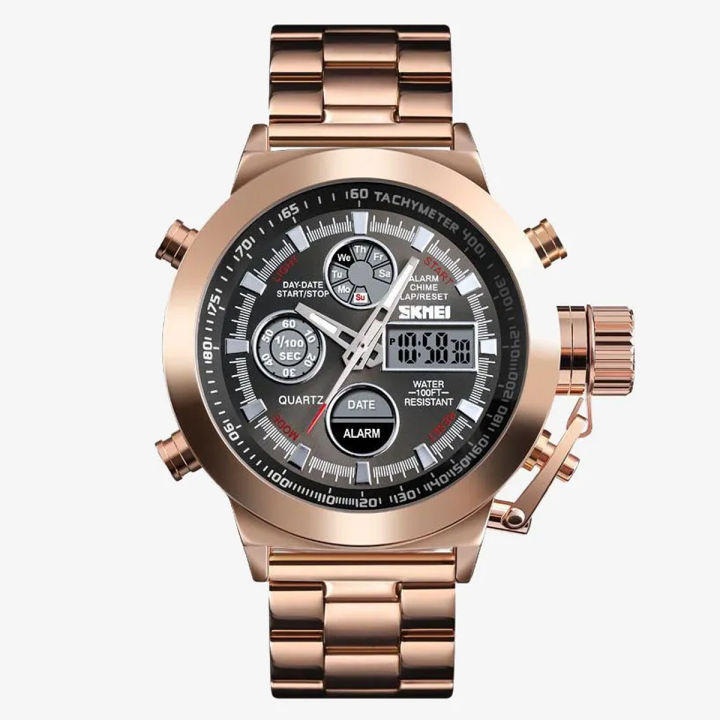 Skmei new men fashion watches digital quartz dual display