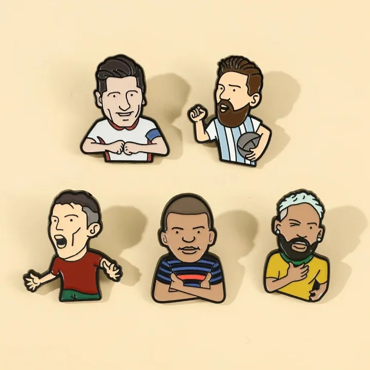 Soccer%20Star%20Enamel%20Pin%20Cartoon%20Player%20Jersey%20Brooch%20Custom%20Bag%20Lapel%20Badge%20Athlete%20Jewelry%20Gift%20for%20Fans%20Friends%20-%20Image%203