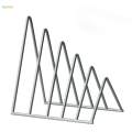 Bookend Organizer Binder Book Stopper Desk Triangle Bookshelf File Folder Sorter for Document Mails. 