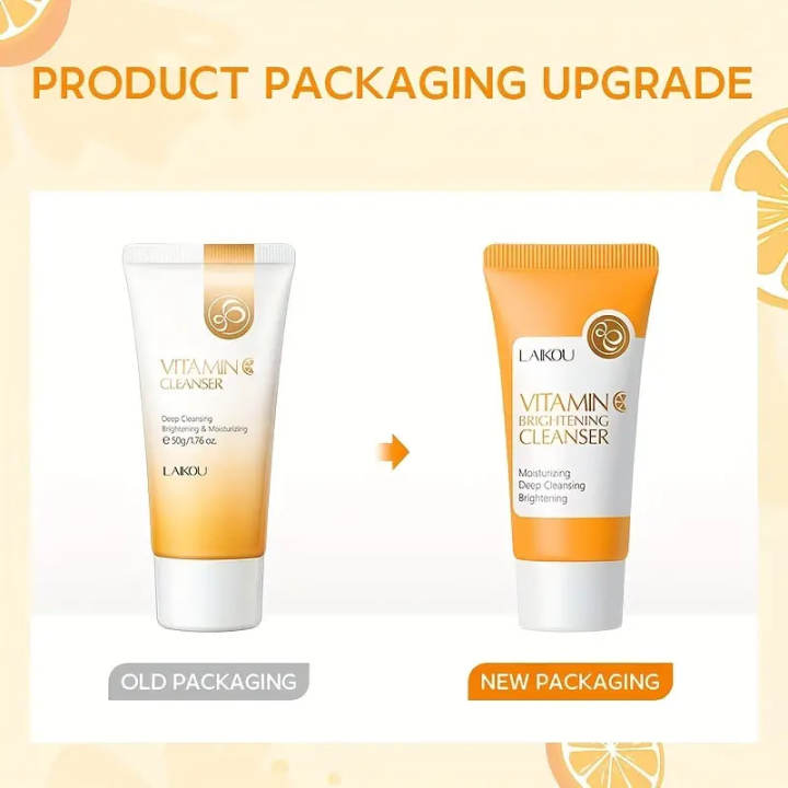 LAIKOU%20Vitamin%20C%20Serum/Cream/Face%20Wash%20(%203pcs%20Set%20)%20-%20Image%202