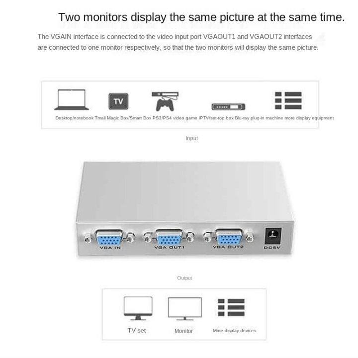 MT-VIKI%202Port%20VGA%20Splitter%201%20Input%202%20Output%20HD%20Video%20Splitter%201%20Computer%20Host%20To%20Connect%20Two%20Monitors%20Splitter%20MT-1502%20-%20Image%204
