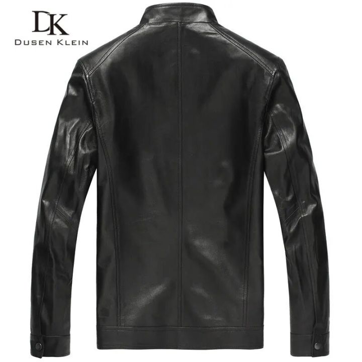 Luxury%20Man%20Genuine%20sheepskin%20leather%20jacket%20Brand%20Dusen%20Klein%20men%20slim%20Designer%20spring%20leather%20coats%20Black/Brown%2014B0109%20-%20Image%203