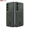 PlusCase for Samsung Galaxy S24 FE 5G Matte PU Leather Sheepskin Soft Frame All-Inclusive Lens Protector Phone Cover. 