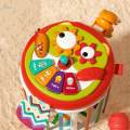 Sensory Bin Baby Toys Activity Cube Shape Sorting Toy for Age 1 2 3. 