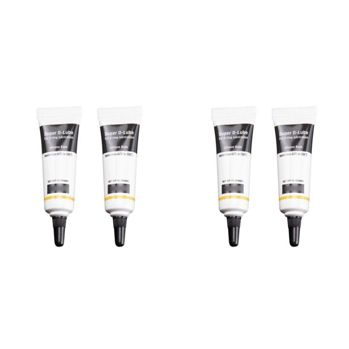 NCANRUI 4x High Grade Silicone Grease Lubricant Super O-Lube O-Ring Lubrication for O-Ring Maintenance of Aquarium Filter Tank
