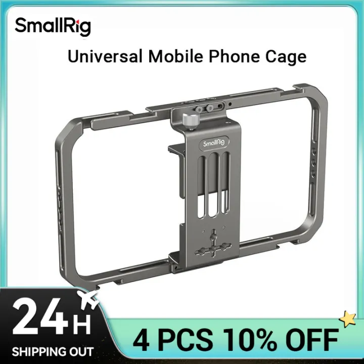 SmallRig Universal Mobile Phone Cage Smartphone Video Rig Filmmaking Vlogging Case for iPhone15 Pro/15 Pro Max for Android phone
