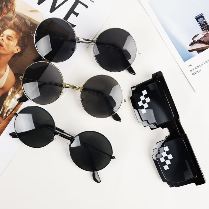 Retro%20Round%20Sunglasses%20Women/%20Men%20Small%20Frame%20Sun%20Glasses/%20Popular%20Leisure%20Black%20Eyeglasses%20Driving%20Photography%20Sunshade%20Eyewear%20-%20Image%202