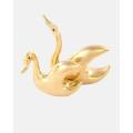 Golden Brass swan set(পিতলের শোপিস).