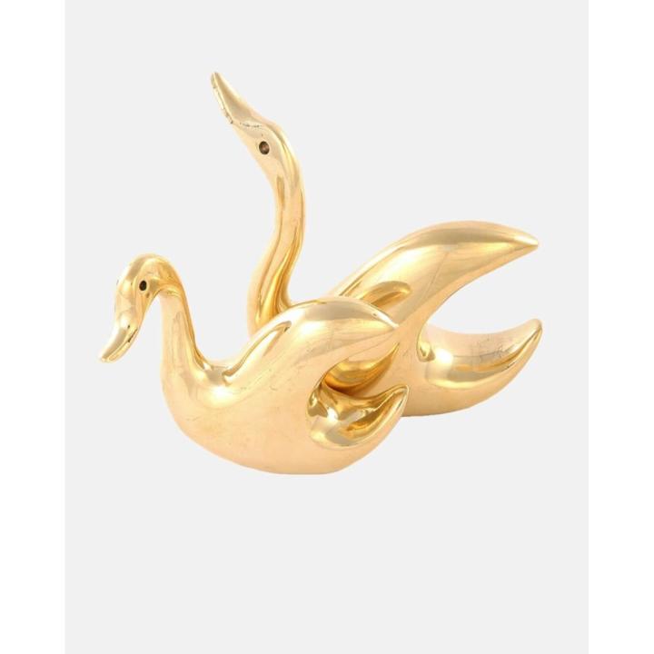 Golden Brass swan set(পিতলের শোপিস)