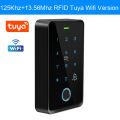 Tuya Smart APP Wifi Access Control Machine Reader Mobile Phone Remote Unlock Fingerprint Password RF Card Door Lock Controller. 