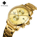 WWOOR Top Brand Watches Men Stainless Steel Business Date Clock Waterproof Chronograph Watch Men Luxury Sports Quartz Wristwatch 8844. 