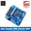Mini Router UPS Board 40W V2.7 Compact Power Supply with 4 Output Ports and Advanced Protection Features. 