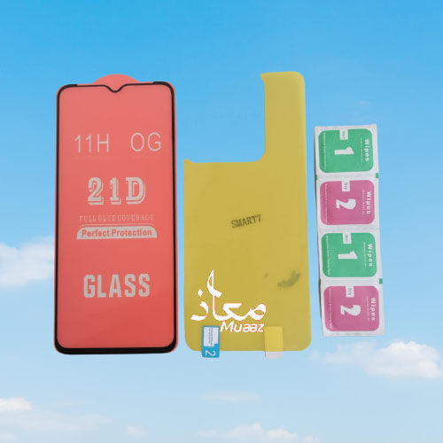 Infinix Smart 7 Combo Pack 2 in 1 (Screen Protector & Back Transparent Poly)