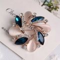 Women Fashion Jewelry Bauhinia Crystal Brooch Pin For Scarf Buckle Clothing Accessories Flowers Women Dress Brooches. 