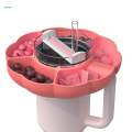 Snack Bowl for Tumbler Silicone Tumbler Snack Tray for Traveling Camping Car for 40oz. 