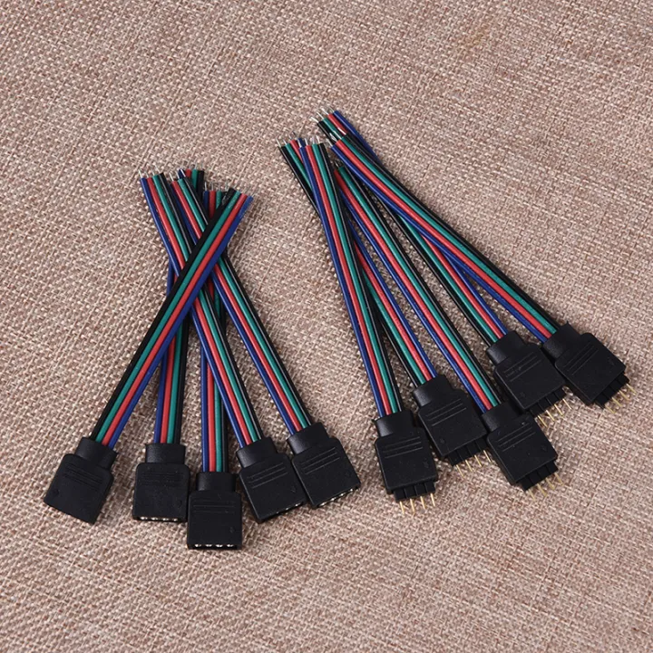 10Pcs%204Pin%20Male%20+%20Female%20Connector%20Cable%20Wire%20for%203528%205050%20LED%20Strip%20Light%20Encounter%20-%20Image%203