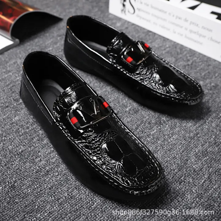 2019%20New%20Social%20Fashion%20Leather%20Loafers%20Embossed%20Crocodile%20Pattern%20Men's%20Shoes%20Fashion%20Youth%20Leather%20Shoes%20Trendy%20Shoes%20-%20Image%203