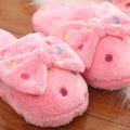 Winter Non-slip Bow Slippers Ladies Indoor Home Shoes. 