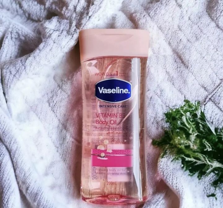 Vaseline Intensive Care For Glowing Skin Vitamin B3 Body Gel Oil Body Oil Made with 100% Pure - 200ml