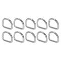 Hardware D Buckle Ring, Sturdy 10 PCS 316 Stainless Steel D Ring Slippy Surface for Surfboard.