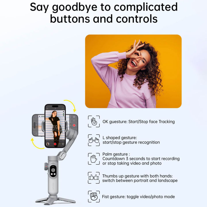 AOCHUAN%20Smart%20X%20Pro%20Gimbal%20Handheld%20Stabilizer%20for%20Smartphone%20OLED%20Display%20Wireless%20Charging%20Inception%20Mode(SmartXPro%20White)%20-%20Image%205