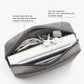 2PCS Storage Bag Multifunctional Storage Bag for Laptop Adapter Bank Data Cable Charger, Black & Gray. 