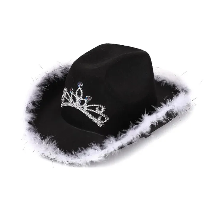 Western%20Cowboy%20Caps%20Pink%20Cowgirl%20Hat%20for%20Women%20Girl%20Tiara%20Cowgirl%20Hat%20Holiday%20Costume%20Party%20Hat%20Feather%20Edge%20Fedora%20Cap%20-%20Image%209