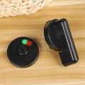 Bathroom Nylon Plastic Partition Door Lock Handle Indicator Lock Black. 