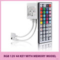RGB LED Controller with 44 Keys IR Remote Control DC12V for SMD5050 2835 RGB LED Strip Lights. 