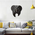 Creative Tooth-Shaped Clock Innovative Modern Ornamental Dental Wall Clock 3D Acrylic Material Mirror Wall Clock for Dental Office Decor Home Decoration Gift Clinic Accessory Unique Timepiece.