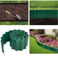 9m Garden Plastic Green Lawn Edge Edging Border Fence Grass PP Wall Roll Path. 