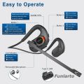 Wireless Headsets Bluetooth 5.3 Earphones Wireless Earpiece Business Headphones with Removable Microphone Open Ear Headphone New. 