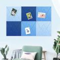 Creative Pictures V-stripe Felt Display Board Letter Works Show Note Message Board Felt Notice Photo Background Wall Office.