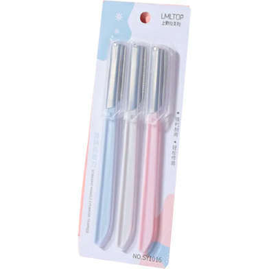 LMLTOP%203pcs%20Stainless%20Steel%20Eyebrow%20Razor%20Set%20High%20Quality%20Face%20Razors%20Eyebrow%20-%20Image%202